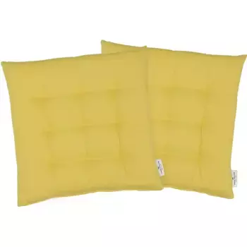 Подушка для сиденья TOM TAILOR HOME «Dove», однотонная, стеганая подушка для сиденья TOM TAILOR DOVE, 2 шт, цвет senf + unifarben