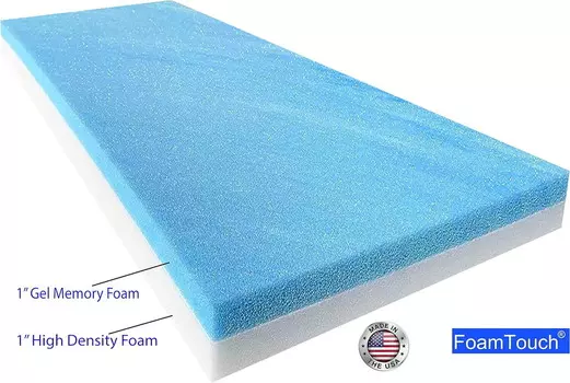 Подушка для сиденья Touch 2 x 24 x 72 дюйма, белый