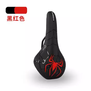 Подушка для сиденья велосипеда SHENGXIN, дышащее мягкое седло, сумка для сиденья горного велосипеда, аксессуары для велосипедного сиденья, красный