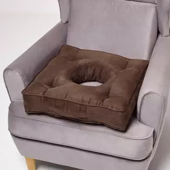 Подушка для сидения Homescapes, 50x50x10 см, коричневый