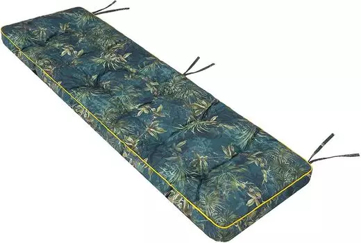 Подушка для скамьи Подушка для скамьи ETNA Подушка для скамейки Подушка для улицы/в помещении - подушка для скамейки Подушка с плетеным узором для скамеек в доме и саду Подушка для сиденья 180 x 50 см, зеленая пена Hobbygarden