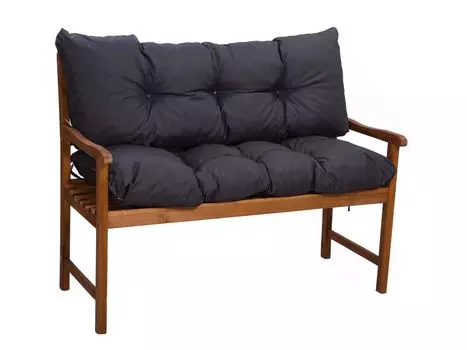 Подушка для скамейки 150 x 50 x 50 антрацит | Условия банка | Подушка для садовой скамейки | Голливудская подушка для качелей | Подушка сиденья | Подушка для сиденья скамья | Сетгарден Setgarden, серый