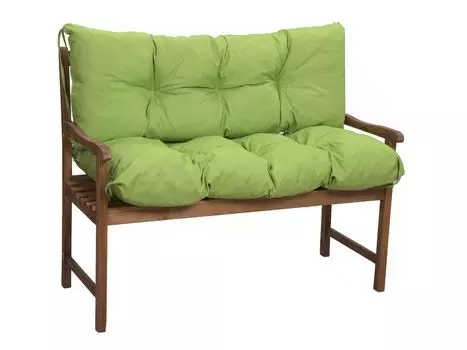 Подушка для скамейки 150x60см, садовая/внутренняя, подушка для садовой скамейки, напольная подушка, антрацит Setgarden, лайм