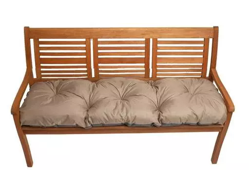 Подушка для скамейки 160х60см, подушка для садового сиденья, подушка для сада, подушка для качелей на веранде, напольная подушка, красный Setgarden, бежевый