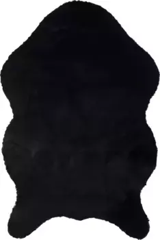 Подушка для скамейки Sportalm Kitzbhel "Moscow Mule SittingFur", из мягкого искусственного меха 90х60 см, черный/черный/антрацит