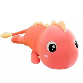 Подушка для сна, игрушка в форме динозавра, дышащая хлопковая, сильная гибкость, обнимающая подушка для девочек-розовый, размеры: 130 см Stuttg