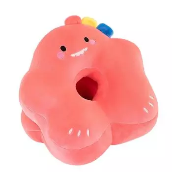 Подушка для сна. Милый внешний вид. Доступны с обеих сторон. Съемный средний ворс. Бархатная летняя подушка из ледяного шелка с цветочным ворсом. Канцелярские товары-темно-розовый Stuttg