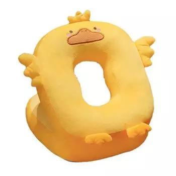 Подушка для сна Мягкая дышащая удобная на ощупь потайная молния в форме милой утки Обеденный перерыв Поддержка шеи Поддержка ежедневного использования Утка Stuttg