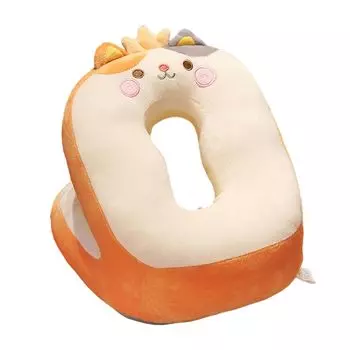 Подушка для сна Мягкая дышащая удобная на ощупь потайная молния в форме милой утки Обеденный перерыв Поддержка шеи Поддержка ежедневного использования Кошка Stuttg