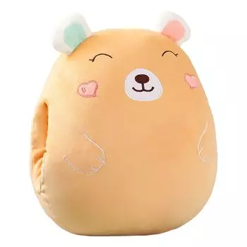 Подушка для сна, мультяшная вставка, дизайн рук, милая теплая подушка из свиной кожи, ручная подушка, зимние принадлежности-E Stuttg