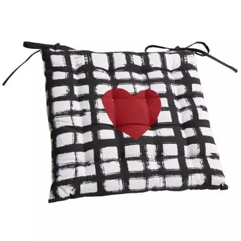 Подушка для стульев Aubry Gaspard aus Baumwolle, 40x1x40 см, многоцветный