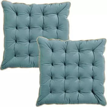 Подушка для стульев Erwin Mller 2er-Pack 204636, 40x7x40 см, бирюзовый