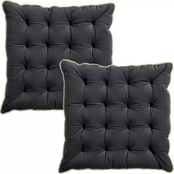 Подушка для стульев Erwin Mller 2er-Pack 204636, 40x7x40 см, антрацитовый