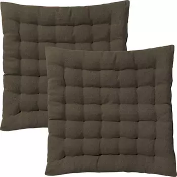 Подушка для стульев Erwin Mller 2er-Pack 200580, 40x3x40 см, коричневый