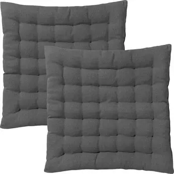 Подушка для стульев Erwin Mller 2er-Pack 200580, 40x3x40 см, антрацитовый