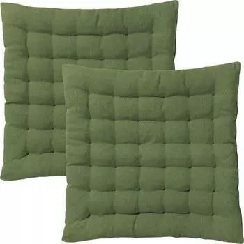Подушка для стульев Erwin Mller 2er-Pack 200580, 40x3x40 см, темно-зеленый