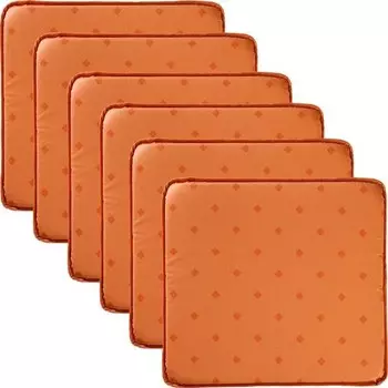 Подушка для стульев Erwin Mller 6er-Pack Neuss, 38x1x41 см цвет terra