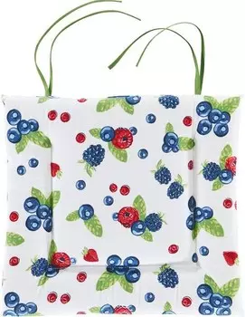 Подушка для стульев Erwin Mller mit Bindebndern 207850, 38x3x41 см цвет blau-rot-grn