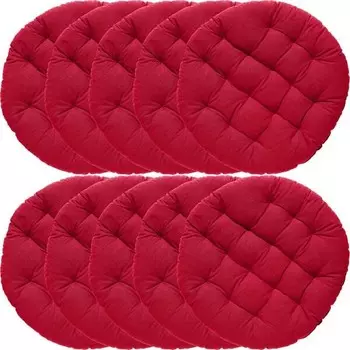 Подушка для стульев REDBEST rund 10er-Pack 200323, 37x1x37 см, красный