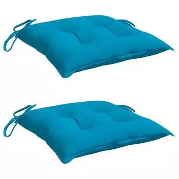 Подушка для стульев vidaXL 3010060-1 (2 шт), 40x7x40 см, светло-голубой