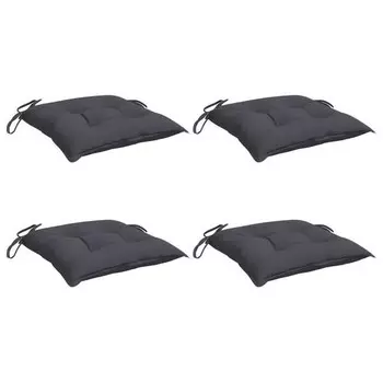Подушка для стульев vidaXL 3010060-2 (4 шт), 40x7x40 см, антрацитовый