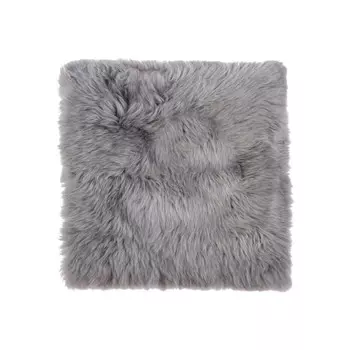 Подушка для стула из овчины Natural 17x17 дюйма, серый
