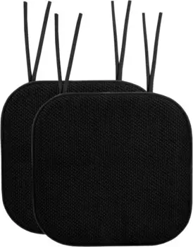 Подушка для стула с завязками Sweet Home Collection, черный