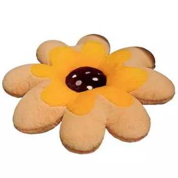 Подушка для стула в форме цветка, противоскользящая подушка для сиденья из полипропилена, хлопка, сильная гибкость, для дома-желтый, размеры: 60 см Stuttg