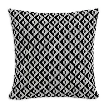 Подушка для улицы Mod Diamond, 18 x 18 дюймов Sparrow & Wren, цвет Black