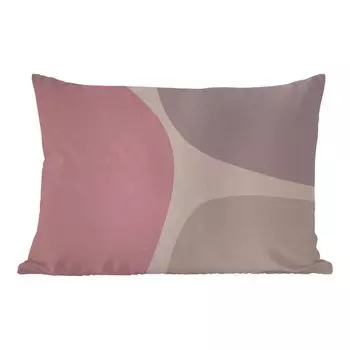 Подушка для улицы MuchoWow - дизайн - пастель - минимализм - 50x30 см - защита от атмосферных воздействий - подушка для отдыха - чехол на подушку - хлопчатобумажная ткань - декоративные чехлы на подушки, мультиколор