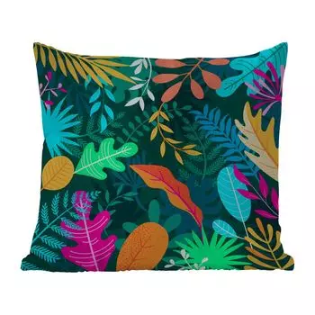 Подушка для улицы MuchoWow - Джунгли - Листья - Цвета - Мальчики - Девочки - Дети - 45x45 см - Устойчивость к атмосферным воздействиям - Подушки для отдыха - Чехлы для подушек - Декоративные чехлы для подушек - Декоративные чехлы для подушек, му...