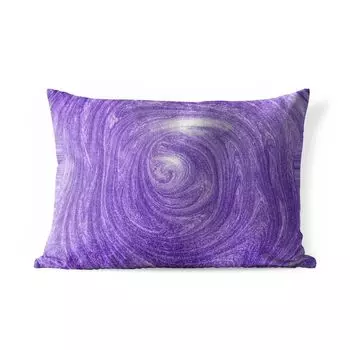 Подушка для улицы MuchoWow - фиолетовая блестящая структура в завитке - 50x30 см - защита от атмосферных воздействий - подушка для отдыха - чехол на подушку - хлопчатобумажная ткань - декоративные чехлы на подушки, мультиколор