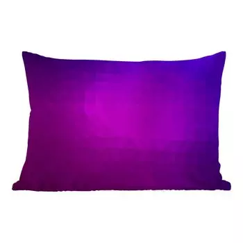 Подушка для улицы MuchoWow — Фиолетовая геометрия в качестве фона — 50x30 см — Устойчивость к атмосферным воздействиям — Подушка для отдыха — Чехол на подушку — Хлопчатобумажная ткань — Декоративные наволочки, мультиколор