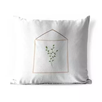 Подушка для улицы MuchoWow - листья - растение - список - 40x40 см - защита от атмосферных воздействий - подушка для отдыха - чехол для подушки - хлопчатобумажная ткань - декоративные чехлы для подушек, мультиколор