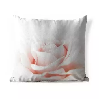 Подушка для улицы MuchoWow - листья розовой розы крупным планом - 40x40 см - защита от атмосферных воздействий - подушка для отдыха - чехол для подушки - хлопчатобумажная ткань - декоративные чехлы для подушек, мультиколор