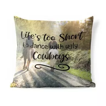 Подушка для улицы MuchoWow - Лошадь - Пословицы - Простой - 45x45 см - Устойчивость к атмосферным воздействиям - Подушка для отдыха - Чехлы для подушек - Декоративные чехлы для подушек - Декоративные чехлы для подушек, мультиколор