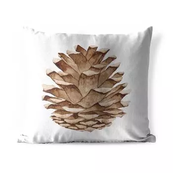 Подушка для улицы MuchoWow - Осень - Иллюстрация - Сосновые шишки - 60x60 см - Устойчивость к атмосферным воздействиям - Подушка для отдыха - Чехлы для подушек - Декоративные чехлы для подушек - Декоративные чехлы для подушек, мультиколор