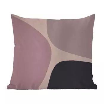 Подушка для улицы MuchoWow - пастель - дизайн - минимализм - 40x40 см - защита от атмосферных воздействий - подушка для отдыха - чехол на подушку - хлопчатобумажная ткань - декоративные чехлы на подушки, мультиколор