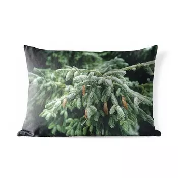 Подушка для улицы MuchoWow — Рождественская елка в лесу в США крупным планом — 60x40 см — Устойчивость к атмосферным воздействиям — Подушки для отдыха — Чехлы для подушек — Декоративные чехлы для подушек — Декоративные чехлы для подушек, мультик...