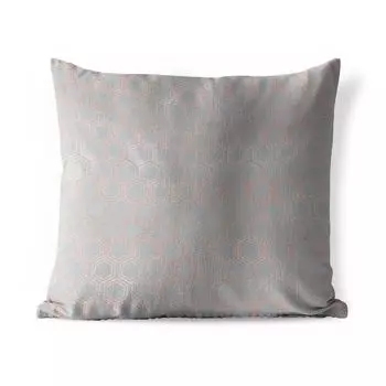 Подушка для улицы MuchoWow - Шестиугольник - Линия - Узор - 45x45 см - Устойчивость к атмосферным воздействиям - Подушка для отдыха - Чехлы для подушек - Декоративные чехлы для подушек - Декоративные чехлы для подушек, мультиколор