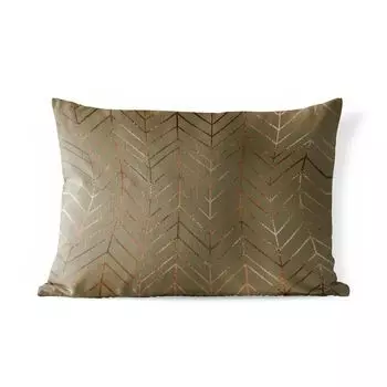 Подушка для улицы MuchoWow - Узор - Линия - Бронза - Роскошь - 60x40 см - Устойчивость к атмосферным воздействиям - Подушки для отдыха - Чехлы для подушек - Декоративные чехлы для подушек - Декоративные чехлы для подушек, мультиколор