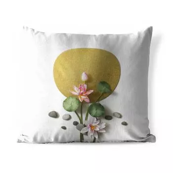 Подушка для улицы MuchoWow - Выравнивание азиатского чайного ритуала - 60x60 см - Устойчивость к атмосферным воздействиям - Подушка для отдыха - Чехлы для подушек - Декоративные чехлы для подушек - Декоративные чехлы для подушек, мультиколор