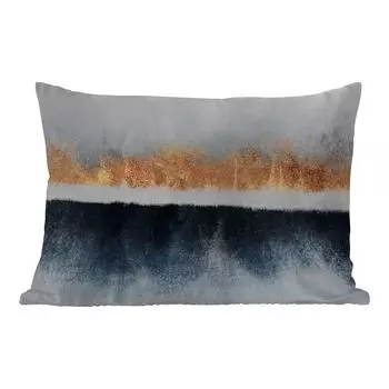 Подушка для улицы MuchoWow - Золото - Абстракция - Дизайн - 60x40 см - Устойчивость к атмосферным воздействиям - Подушка для отдыха - Чехлы для подушек - Декоративные чехлы для подушек - Декоративные чехлы для подушек, мультиколор