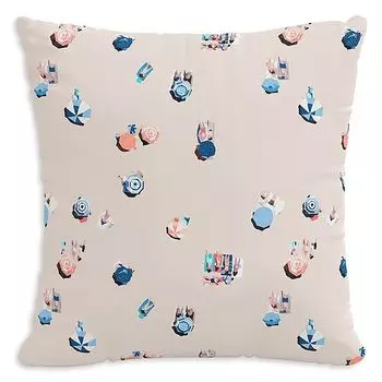 Подушка для улицы The Beach Scene, 22 x 22 дюйма Cloth & Company, цвет Multi