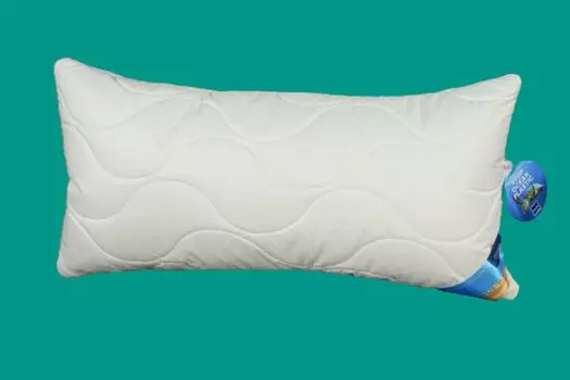 Подушка для вторичной переработки 40x80, чехол из органического хлопка, специальное волокно, собранный из экологически чистого пластика GARANTA