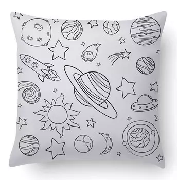 Подушка Dmora mit Digitaldruck, 40x5x40 см, многоцветный