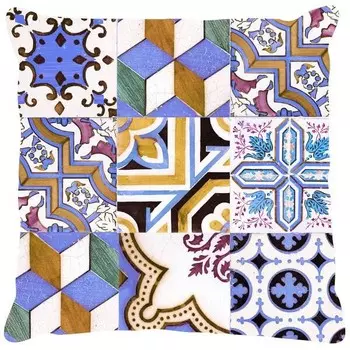 Подушка Dmora mit Digitaldruck, 40x5x40 см, многоцветный