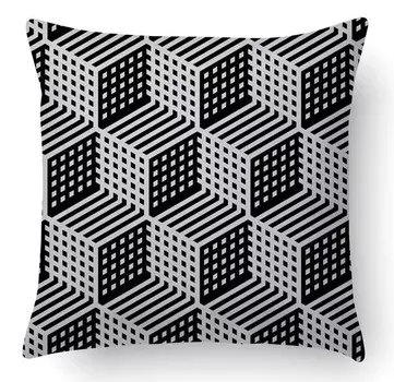 Подушка Dmora mit Digitaldruck, 40x5x40 см, многоцветный