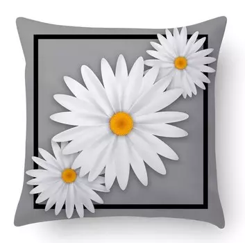 Подушка Dmora mit Digitaldruck, 40x5x40 см, синий