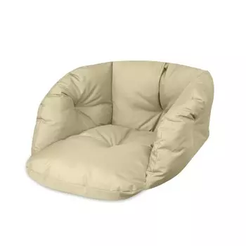 Подушка Domarex LUNA садовая подушка для отдыха водонепроницаемая для подвешивания на качелях «гнездо аиста» - прочная - высококачественная ткань - бежевая, бежевый